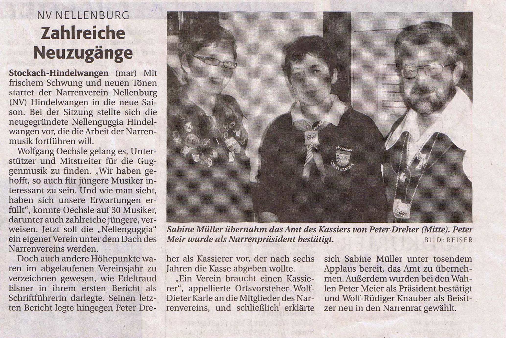 Südkurier vom 12. 11. 2007